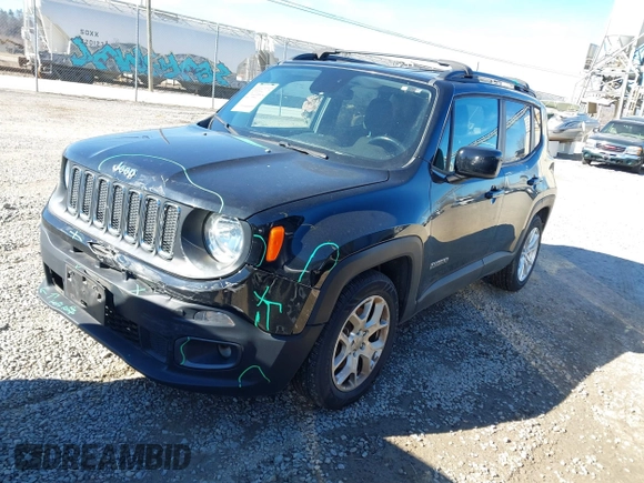 2018 Jeep Renegade Latitude with VIN ZACCJABB3JPG67817, listed as a IAAI auction lot 41611549 with 99,047 mi miles and . Bid and sale history available at DreamBid. Image 18.