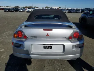 2001 Mitsubishi Eclipse GT with VIN 4A3AE55H01E003998, listed as a Copart auction lot 80507194 with 141,650 mi miles and Salvage Title. Bid and sale history available at carsss.com. Image 6.