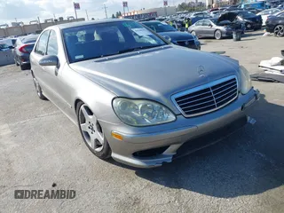 2003 Mercedes-Benz S-Class 4.3L with VIN WDBNG70J53A367198, listed as a IAAI auction lot 41548185 with 160,069 mi miles. Bid and sale history available at carsss.com. Image 1.