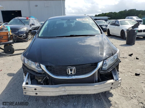 2015 Honda Civic Sedan LX with VIN 19XFB2F53FE090926, listed as a Copart auction lot 52438785 with 76,888 mi miles and Salvage Title. Bid and sale history available at carsss.com. Image 5.