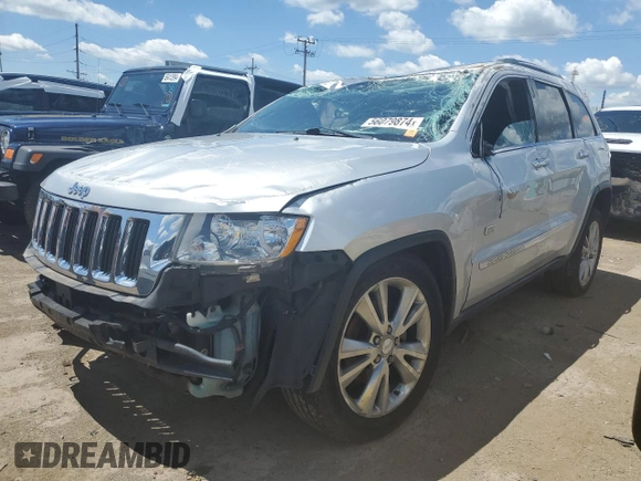 2011 Jeep Grand Cherokee 70th Anniversary with VIN 1J4RR4GG3BC678132, listed as a Copart auction lot 56079874 with 0 mi miles and Salvage Title. Bid and sale history available at carsss.com. Image 1.
