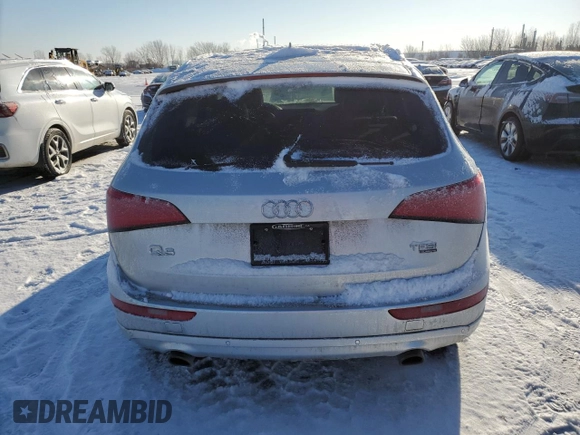 2014 Audi Q5 with VIN WA1LGCFP8EA111969, listed as a Copart auction lot 42185205 with 103,199 mi miles and Salvage title. Bid and sale history available at DreamBid. Image 6.