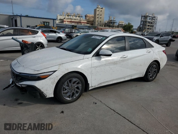 2024 Hyundai Elantra SEL with VIN KMHLM4DG5RU758577, listed as a Copart auction lot 54337735 with 23,082 mi miles and Salvage title. Bid and sale history available at DreamBid. Image 1.