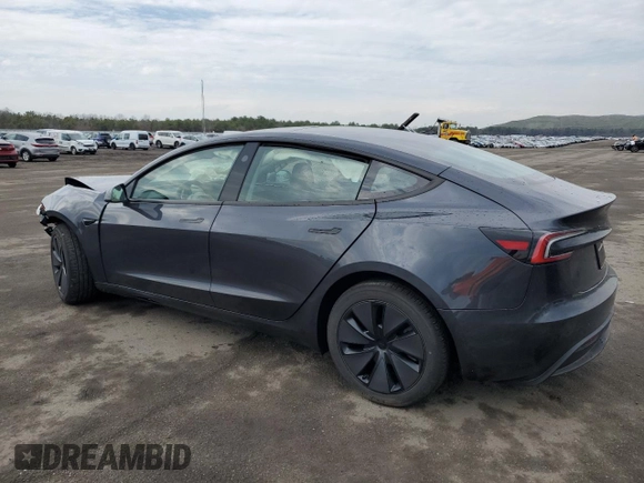 2025 Tesla Model 3 Long Range with VIN 5YJ3E1EB3SF975742, listed as a Copart auction lot 53003905 with 639 mi miles and Salvage title. Bid and sale history available at DreamBid. Image 2.