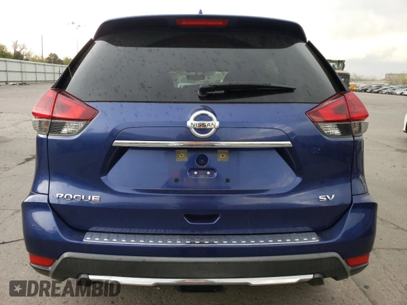 2018 Nissan Rogue SV with VIN KNMAT2MT4JP604171, listed as a Copart auction lot 54555375 with 69,194 mi miles and Salvage Title. Bid and sale history available at DreamBid. Image 6.