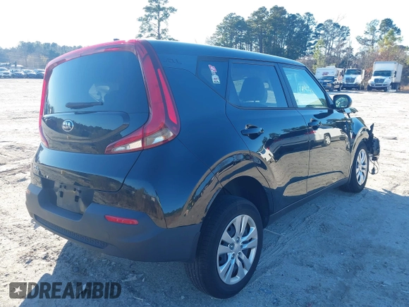 2021 Kia Soul LX with VIN KNDJ23AU8M7787150, listed as a IAAI auction lot 41234668 with 20,841 mi miles. Bid and sale history available at carsss.com. Image 4.