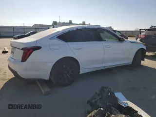 2022 Cadillac CT5 Luxury with VIN 1G6DM5RK6N0136036, listed as a Copart auction lot 42095055 with 14,325 mi miles and Salvage Title. Bid and sale history available at carsss.com. Image 3.