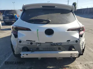 2021 Toyota Corolla Hatchback SE with VIN JTND4MBE0M3130088, listed as a Copart auction lot 71381584 with 37,279 mi miles and Salvage Title. Bid and sale history available at carsss.com. Image 6.