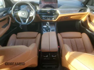 2021 BMW 5 Series 530i xDrive with VIN WBA13BJ09MWW90983, listed as a Copart auction lot 46857235 with 34,831 mi miles and Salvage Title. Bid and sale history available at carsss.com. Image 8.