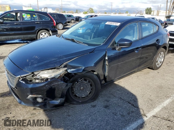 2016 Mazda 3 i Sport with VIN JM1BM1J73G1286624, listed as a Copart auction lot 44463245 with 120,780 mi miles and Salvage Title. Bid and sale history available at DreamBid. Image 1.