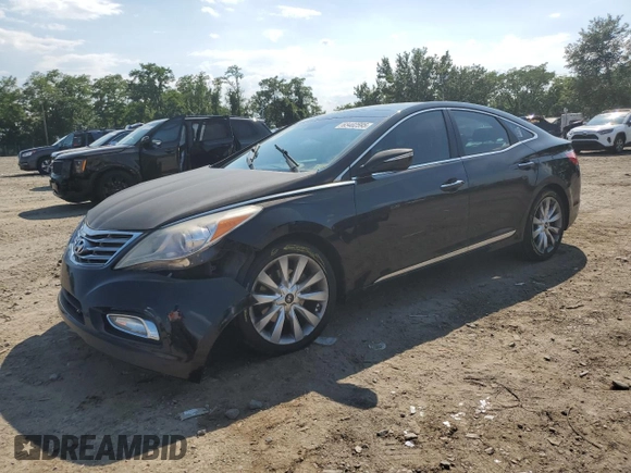 2012 Hyundai Azera с VIN KMHFH4JG5CA177496, выставлен на аукционе Copart как лот 63402595 с пробегом Не указан миль и Списание • Salvage title. История ставок и продаж доступна на DreamBid. Изображение 1.