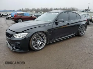 2017 BMW M3 with VIN WBS8M9C39H5G85594, listed as a Copart auction lot 46032454 with 58,183 mi miles. Bid and sale history available at carsss.com. Image 1.