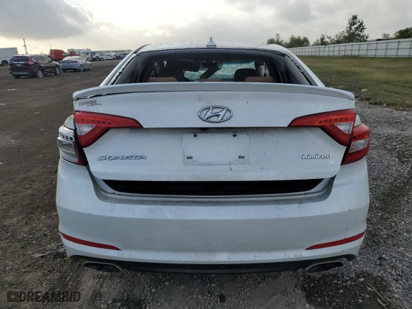 2015 Hyundai Sonata 2.4L Limited with VIN 5NPE34AF1FH194296, listed as a Copart auction lot 77887704 with 126,313 mi miles and Salvage Title. Bid and sale history available at carsss.com. Image 6.