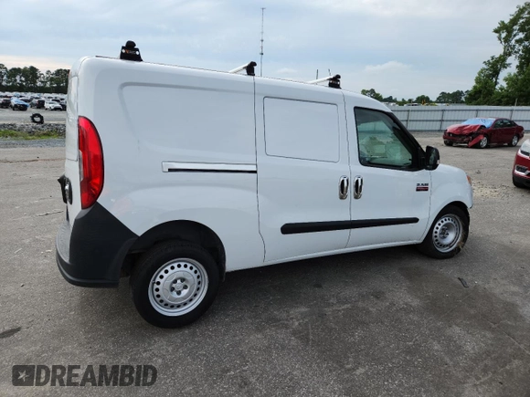 2021 Ram ProMaster City Cargo Tradesman with VIN ZFBHRFAB5M6T49995, listed as a Copart auction lot 58478405 with 86,748 mi miles and Salvage title. Bid and sale history available at DreamBid. Image 3.