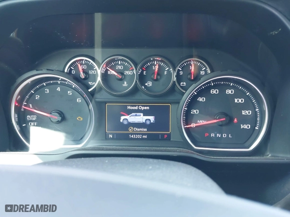 2019 Chevrolet Silverado 1500 LT with VIN 3GCPWCEK0KG186713, listed as a IAAI auction lot 41518976 with 143,202 mi miles. Bid and sale history available at carsss.com. Image 7.