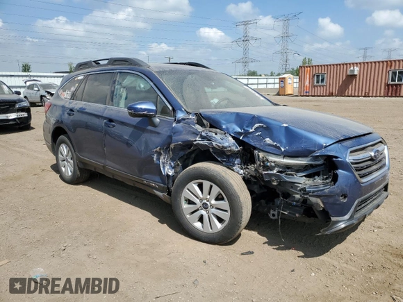 2019 Subaru Outback Premium with VIN 4S4BSAFC1K3345254, listed as a Copart auction lot 56785595 with 91,820 mi miles and Salvage title. Bid and sale history available at DreamBid. Image 4.