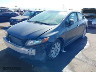 2012 Honda Civic Sdn EX with VIN 2HGFB2F85CH302933, listed as a IAAI auction lot 40946979 with 60,762 mi miles. Bid and sale history available at carsss.com. Image 6.