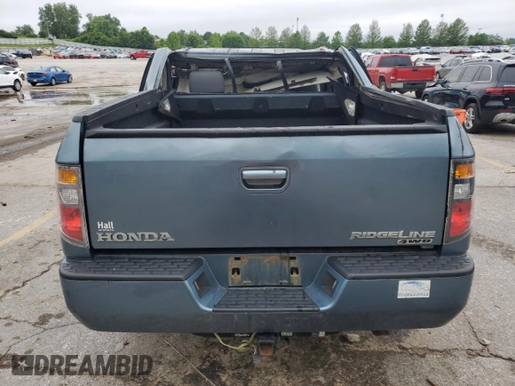 2008 Honda Ridgeline RTL with VIN 2HJYK16588H536980, listed as a Copart auction lot 58858975 with 223,614 mi miles and Salvage title. Bid and sale history available at DreamBid. Image 6.