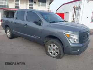 2021 Nissan Titan SV with VIN 1N6AA1EE6MN534413, listed as a IAAI auction lot 41778376 with 47,794 mi miles. Bid and sale history available at carsss.com. Image 1.