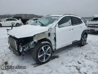 2021 Hyundai Kona Limited with VIN KM8K3CA53MU731771, listed as a Copart auction lot 43697275 with 43,539 mi miles and Salvage Title. Bid and sale history available at carsss.com. Image 1.