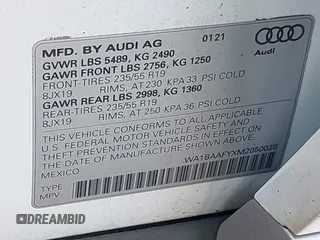 2021 Audi Q5 Premium Plus z VIN WA1BAAFYXM2050028, wystawiony jako IAAI lot #42479898 z przebiegiem 39 015 mil mil oraz . Historia ofert i sprzedaży dostępna na DreamBid. Obrazek 9.