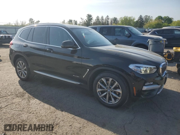 2018 BMW X3 xDrive30i with VIN 5UXTR9C55JLD65984, listed as a Copart auction lot 54907385 with 102,282 mi miles and Salvage Title. Bid and sale history available at DreamBid. Image 4.
