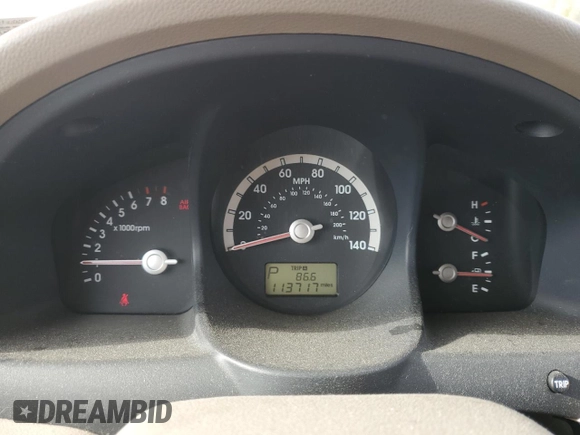 2005 Kia Sportage LX with VIN KNDJE723257052220, listed as a Copart auction lot 86979334 with 113,717 mi miles and Clean title. Bid and sale history available at DreamBid. Image 9.