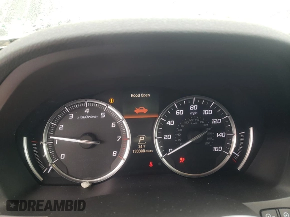 2016 Acura MDX w/Tech with VIN 5FRYD4H47GB017913, listed as a Copart auction lot 44763195 with 133,308 mi miles and Salvage Title. Bid and sale history available at carsss.com. Image 9.