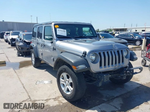 2021 Jeep Wrangler Unlimited Willys with VIN 1C4HJXDN1MW616467, listed as a IAAI auction lot 41791928 with 88,618 mi miles and . Bid and sale history available at DreamBid. Image 1.