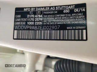 2014 Mercedes-Benz B Electric Drive with VIN WDDVP9AB7EJ002907, listed as a Copart auction lot 77015844 with 80,500 mi miles and Clean Title. Bid and sale history available at carsss.com. Image 13.