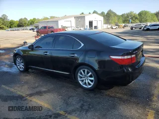 2008 Lexus LS 460 with VIN JTHBL46F485067927, listed as a Copart auction lot 52047645 with 177,648 mi miles and Salvage title. Bid and sale history available at DreamBid. Image 2.