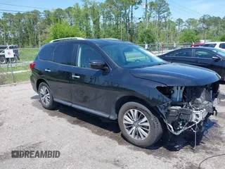 2018 Nissan Pathfinder SL z VIN 5N1DR2MN3JC628445, wystawiony jako IAAI lot #42286363 z przebiegiem 114 544 mil mil oraz . Historia ofert i sprzedaży dostępna na DreamBid. Obrazek 1.