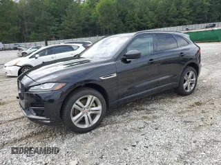 2018 Jaguar F-Pace 30t R-Sport with VIN SADCL2GX8JA286876, listed as a Copart auction lot 58038045 with 83,864 mi miles and Salvage title. Bid and sale history available at DreamBid. Image 1.