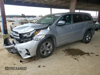2017 Toyota Highlander Hybrid Limited with VIN 5TDDGRFH5HS024091, listed as a Copart auction lot 50240225 with 97,409 mi miles and Salvage title. Bid and sale history available at DreamBid. Image 1.
