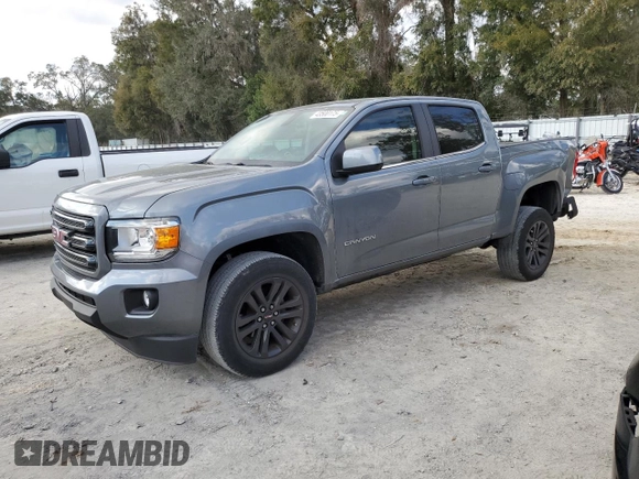 2020 GMC Canyon 2WD SLE with VIN 1GTG5CEN9L1118892, listed as a Copart auction lot 43500175 with 53,587 mi miles and Salvage Title. Bid and sale history available at carsss.com. Image 1.