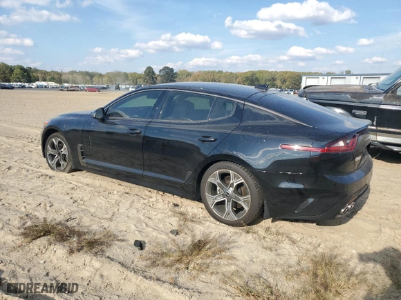 2021 Kia Stinger GT-Line with VIN KNAE15LA6M6088735, listed as a Copart auction lot 76973824 with 68,419 mi miles and Salvage Title. Bid and sale history available at carsss.com. Image 2.