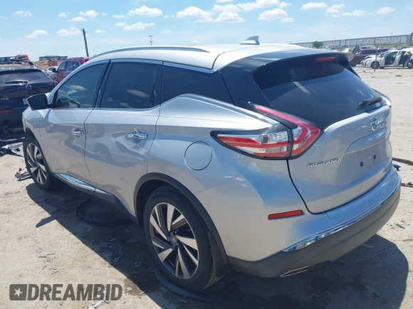 2018 Nissan Murano SV z VIN 5N1AZ2MG3JN109288, wystawiony jako IAAI lot #42249243 z przebiegiem 41 171 mil mil oraz . Historia ofert i sprzedaży dostępna na DreamBid. Obrazek 3.