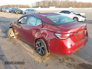 2020 Nissan Sentra SV with VIN 3N1AB8CV5LY228884, listed as a IAAI auction lot 41800372 with 55,259 mi miles and . Bid and sale history available at DreamBid. Image 3.