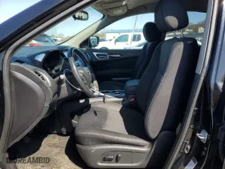 2017 Nissan Pathfinder S with VIN 5N1DR2MM2HC654276, listed as a Copart auction lot 53468035 with 129,159 mi miles and Salvage Title. Bid and sale history available at carsss.com. Image 7.