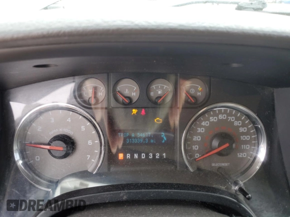 2010 Ford F-150 XL with VIN 1FTEW1C89AFA68212, listed as a Copart auction lot 47641185 with 313,339 mi miles and Clean Title. Bid and sale history available at carsss.com. Image 9.