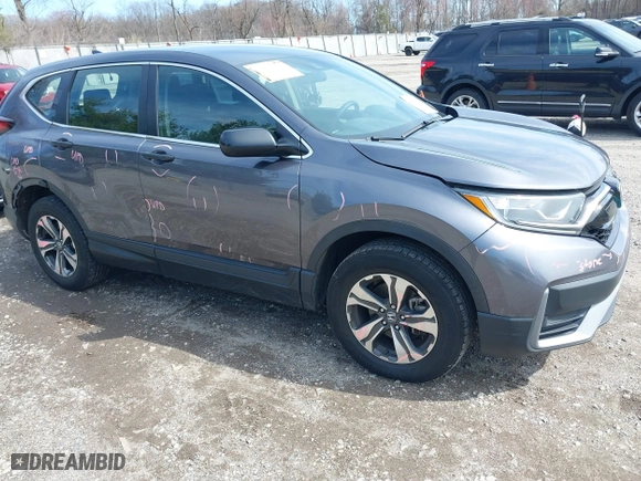 2021 Honda CR-V LX with VIN 2HKRW2H29MH632687, listed as a IAAI auction lot 41876112 with 105,301 mi miles. Bid and sale history available at carsss.com. Image 1.