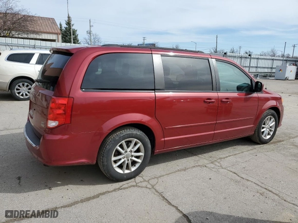 2015 Dodge Grand Caravan SXT with VIN 2C4RDGCG9FR718254, listed as a Copart auction lot 50202115 with 107,825 mi miles and Salvage Title. Bid and sale history available at carsss.com. Image 3.