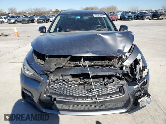 2018 Infiniti Q50 Sport with VIN JN1EV7AP8JM355507, listed as a Copart auction lot 88958005 with 67,852 mi miles and Salvage Title. Bid and sale history available at carsss.com. Image 5.