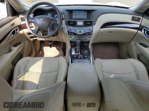 2012 Infiniti M37 with VIN JN1BY1APXCM335334, listed as a Copart auction lot 62503434 with 62,761 mi miles and Salvage Title. Bid and sale history available at carsss.com. Image 8.