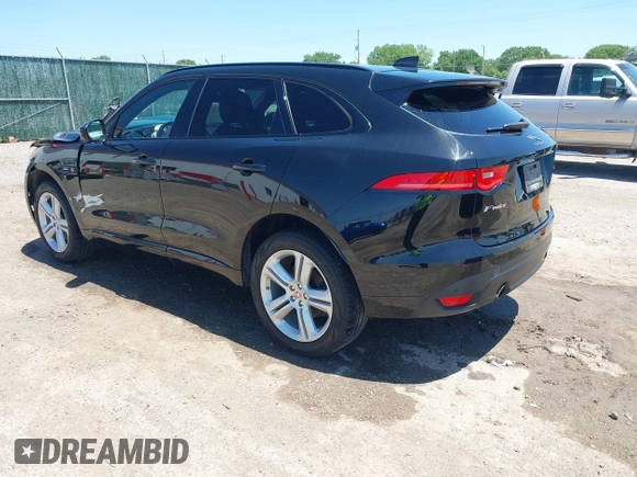 2018 Jaguar F-Pace 30t R-Sport with VIN SADCL2GX3JA283772, listed as a IAAI auction lot 42309251 with 86,601 mi miles and . Bid and sale history available at DreamBid. Image 3.