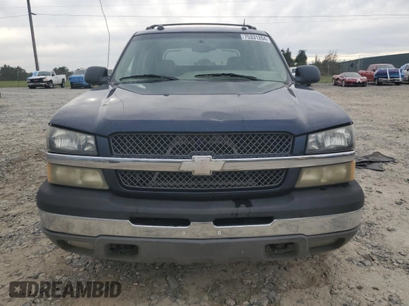 2004 Chevrolet Avalanche Z66 with VIN 3GNEC12T14G328790, listed as a Copart auction lot 75331264 with 287,603 mi miles and Salvage Title. Bid and sale history available at DreamBid. Image 5.