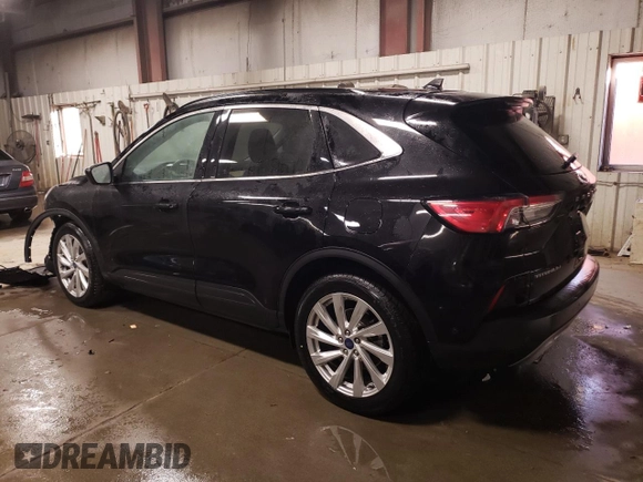 2021 Ford Escape Titanium Hybrid with VIN 1FMCU9DZ5MUB33023, listed as a Copart auction lot 42180155 with 56,230 mi miles and Salvage title. Bid and sale history available at DreamBid. Image 2.