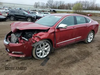 2019 Chevrolet Impala Premier with VIN 1G1105S39KU135541, listed as a Copart auction lot 53068385 with 101,592 mi miles and Clean title. Bid and sale history available at DreamBid. Image 1.