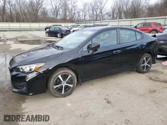 2019 Subaru Impreza Premium with VIN 4S3GKAD69K3605360, listed as a Copart auction lot 86604804 with 123,075 mi miles and Salvage title. Bid and sale history available at DreamBid. Image 1.