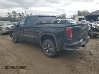 2021 GMC Sierra 1500 AT4 with VIN 3GTU9EET1MG464553, listed as a Copart auction lot 42709005 with 43,071 mi miles and Salvage Title. Bid and sale history available at carsss.com. Image 2.